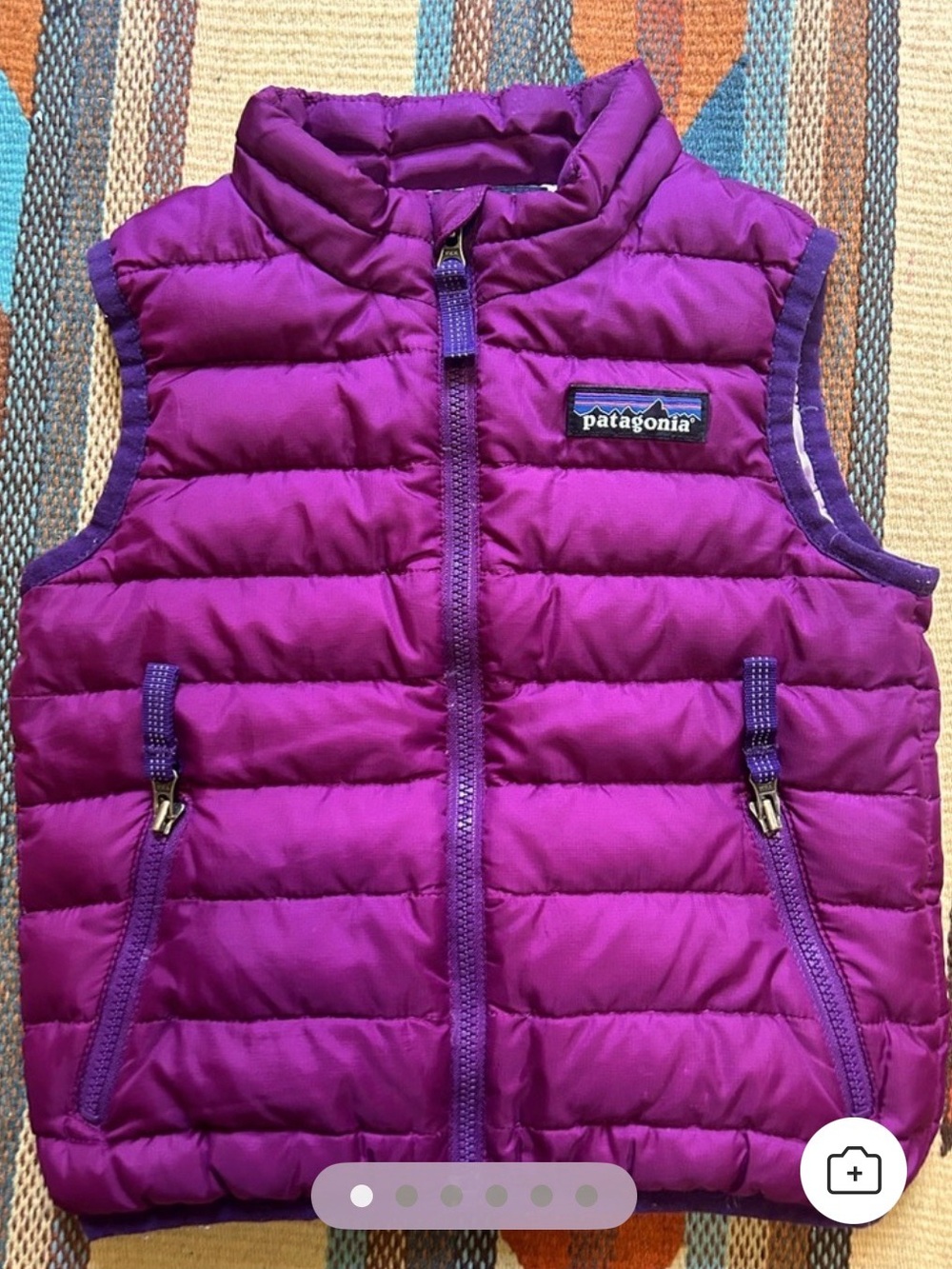 Patagonia Kids Purple Puffer Vest